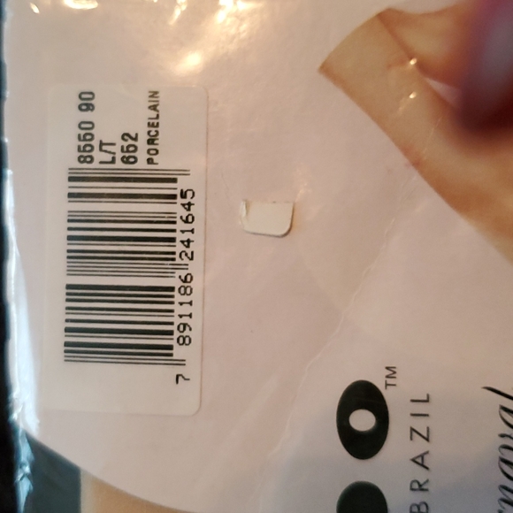 2-LUPO BRAZIL Light Control Panty hose barefoot Toe porcelain & Bare NWT L/T - Picture 3 of 10